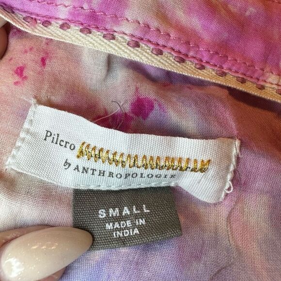 Anthropologie Pilcro The Cate Classic Tie-Dye Buttondown - Picture 10 of 10